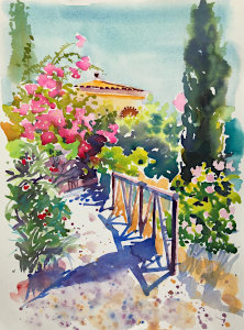 Painting by Fiona Forbes Finca del Ni�o